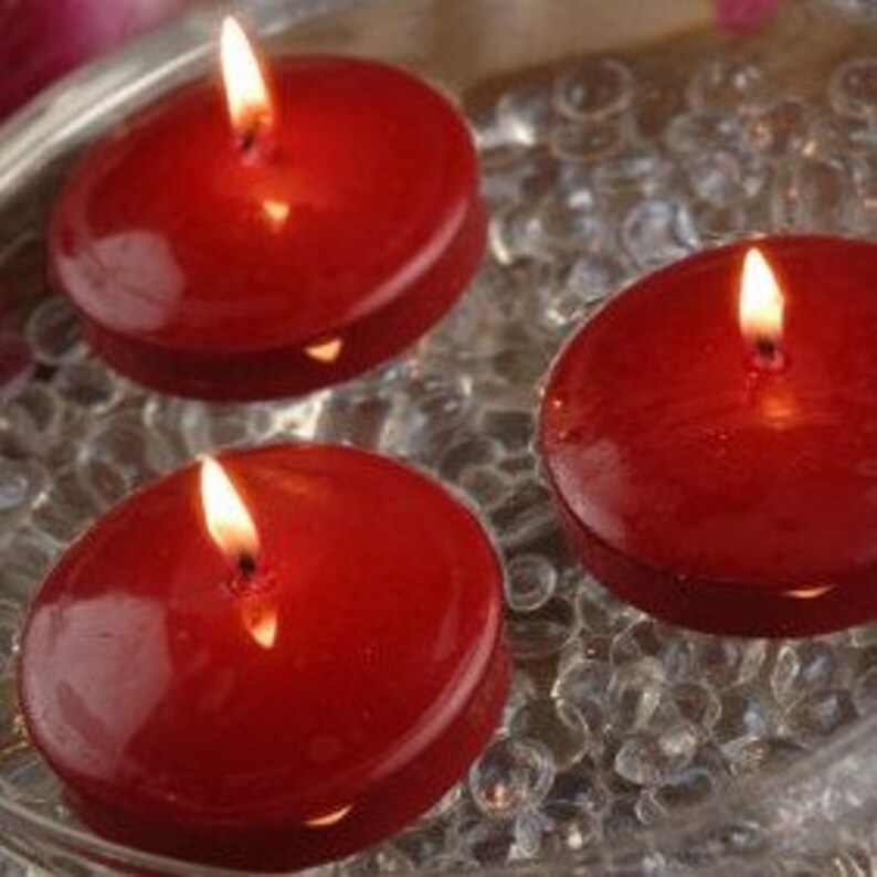 24 Candles 3 Inch Unscented Floating Candles Etsy