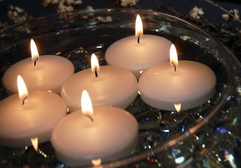 24 Candles 3 inch Unscented Floating Candles Etsy