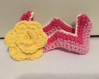 Diadema de ganchillo de la Bella Durmiente