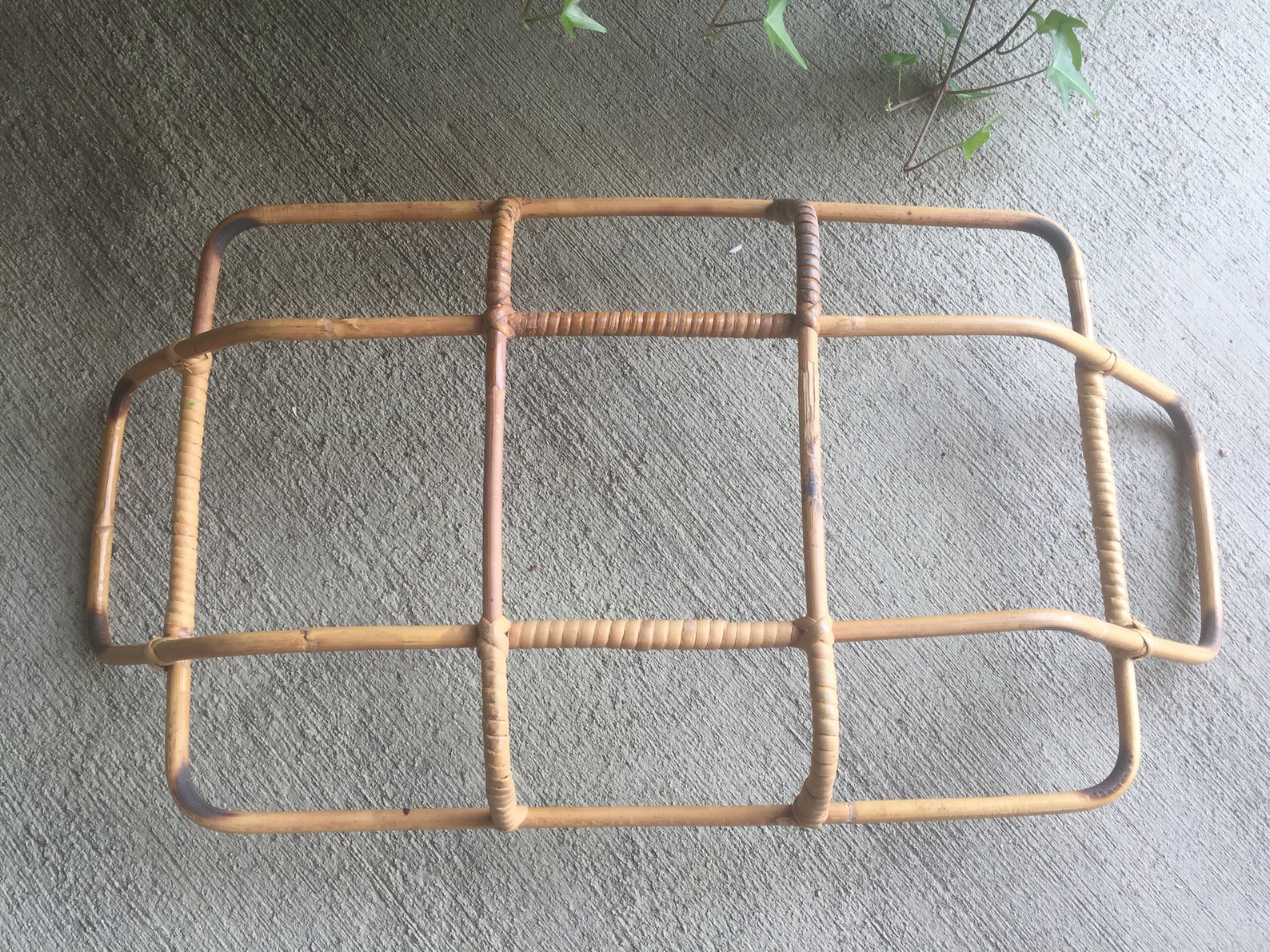 Beautiful Vintage Bamboo Casserole Basket/holder. Great Etsy