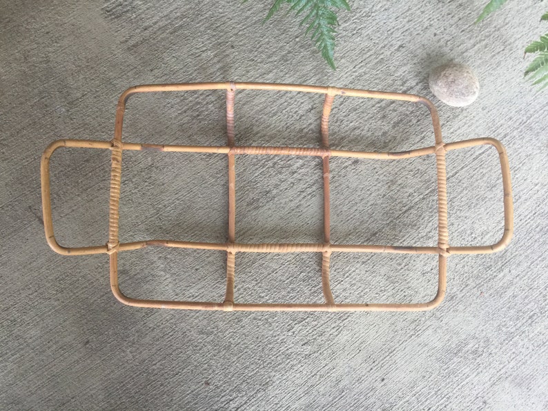 Beautiful Vintage Bamboo Casserole Basket/holder. Great Etsy