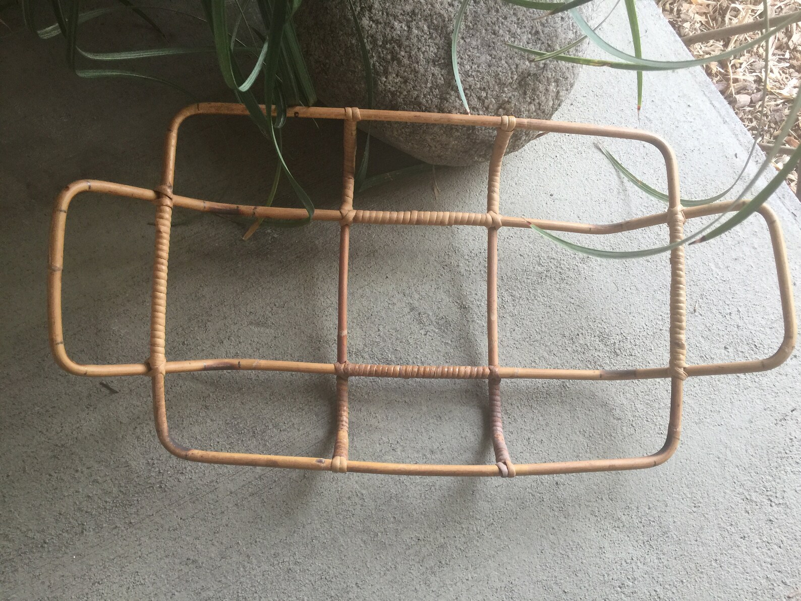 Beautiful Vintage Bamboo Casserole Basket/holder. Great Etsy