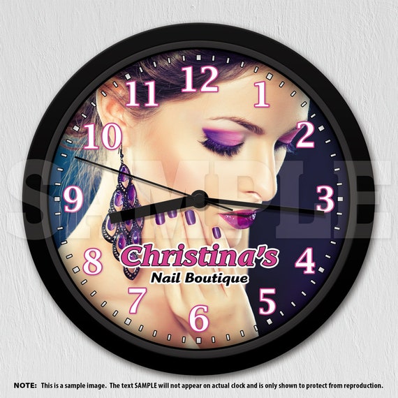 Nail Salon Spa Personalized Wall Clock Salon Decor ITEM045 Etsy