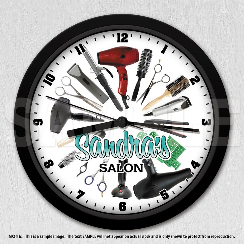 Hairdresser Hairstylist Cosmetologist Personalized Wall Clock Etsy