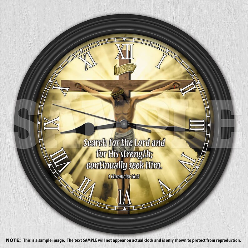 Religious Bible Quote Verse Personalized Wall Clock Etsy