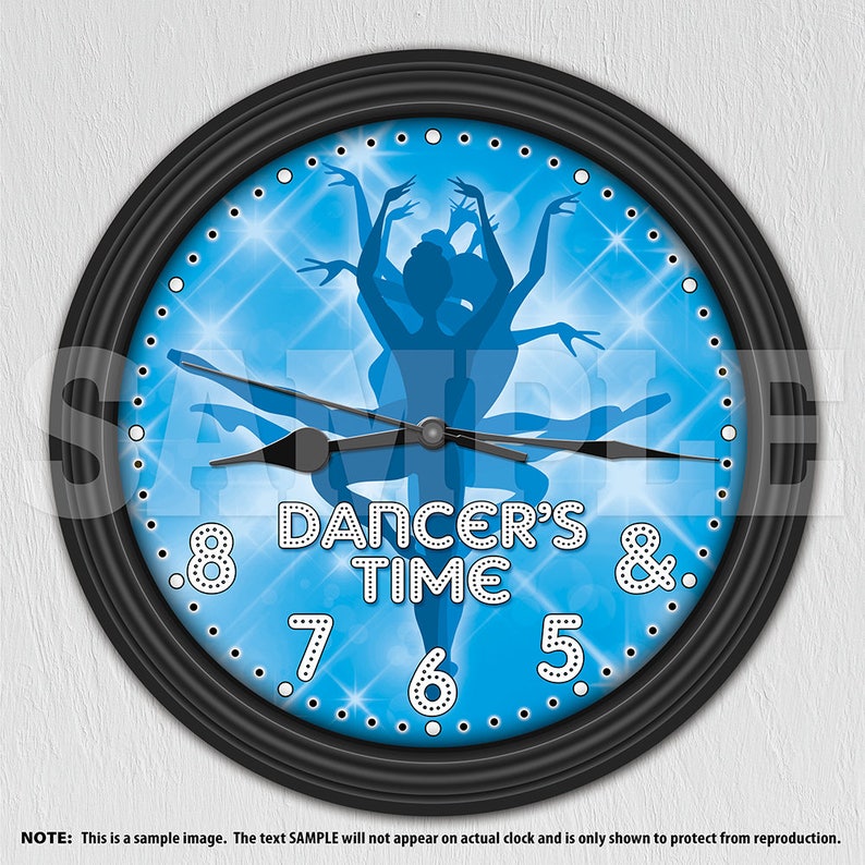Dancer's Time Wall Clock Dance Teacher Instructor Gift Etsy