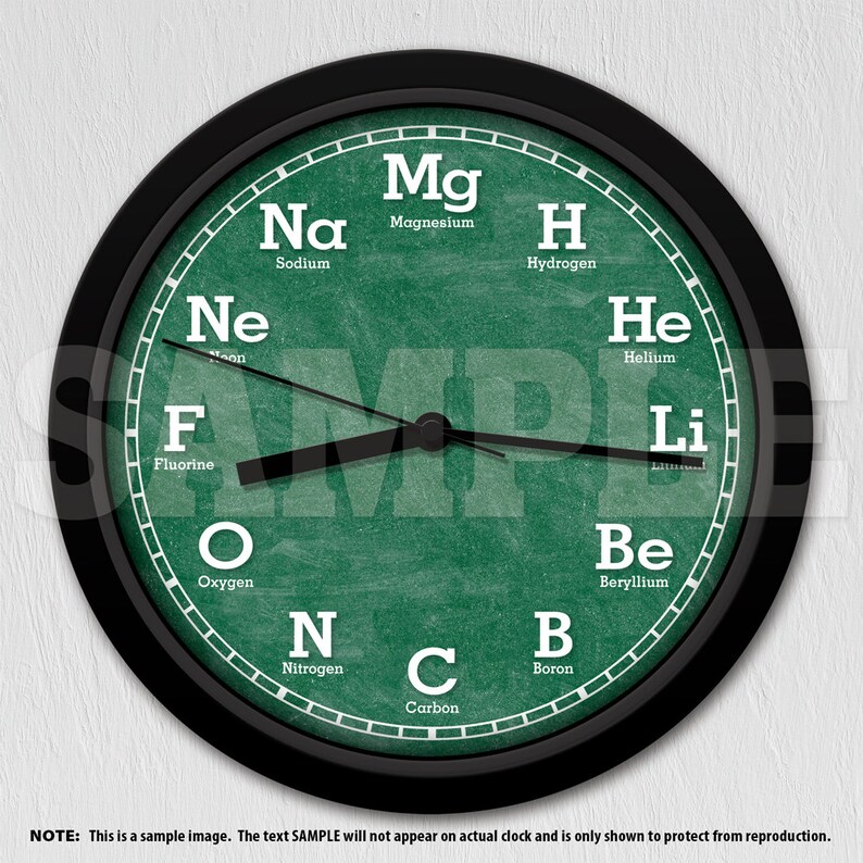 Chemistry Science Chalkboard Personalized Decorative Wall Etsy