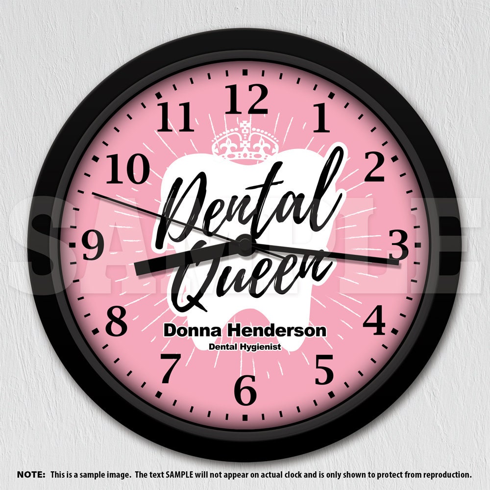 Dentist Dental Office Personalized Wall Clock ITEM117 Etsy
