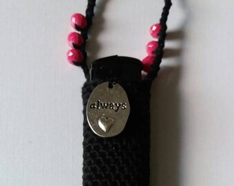 Always love. Handmade crochet lightercozy.
