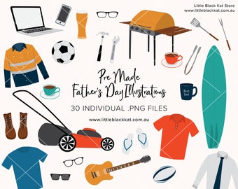 Father's Day clip art graphics, Father's Day clip art illustrations | Father's Day scrapbook images