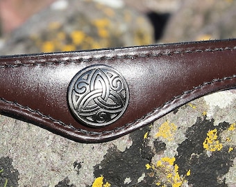 Browband - Harmony Knot, hand-stitched, custom made