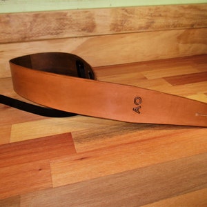 Guitar Strap Personalized Leather Guitar Strap Custom made. Gift  Bass / Acoustic / Electric Guitar Western.