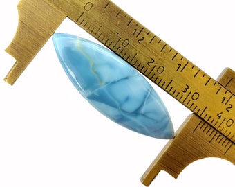 Blue Opal Cabochon Jewelry Stone - Loose Cabochon Opal - Opal Jewellery - 15.70 Cts. Cabochon Gemstone - 36X12mm - Blue Opal Gems Jewelry