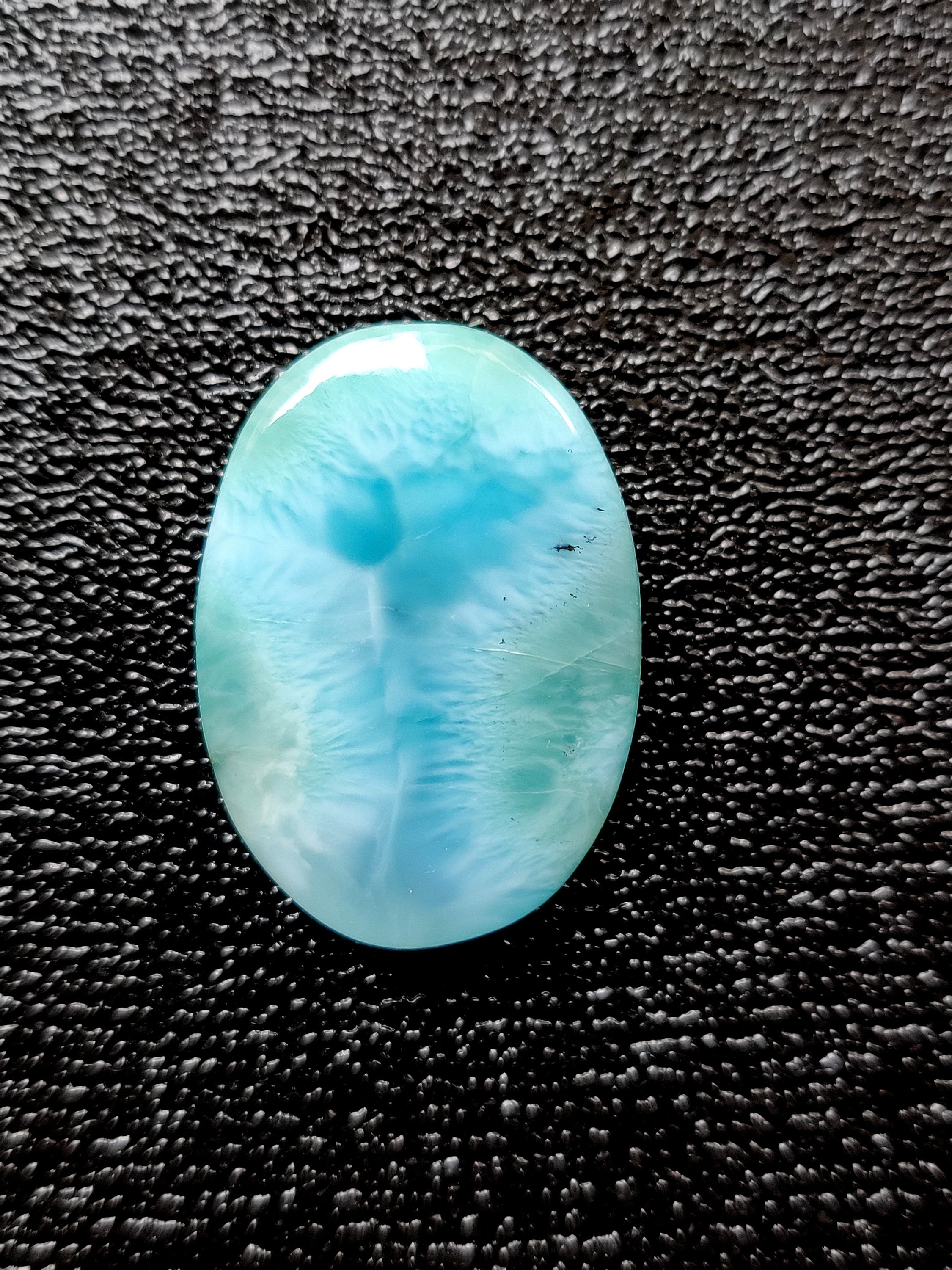 Natural Larimar Cabochon Blue Larimar Gemstone Aaa Quality Etsy