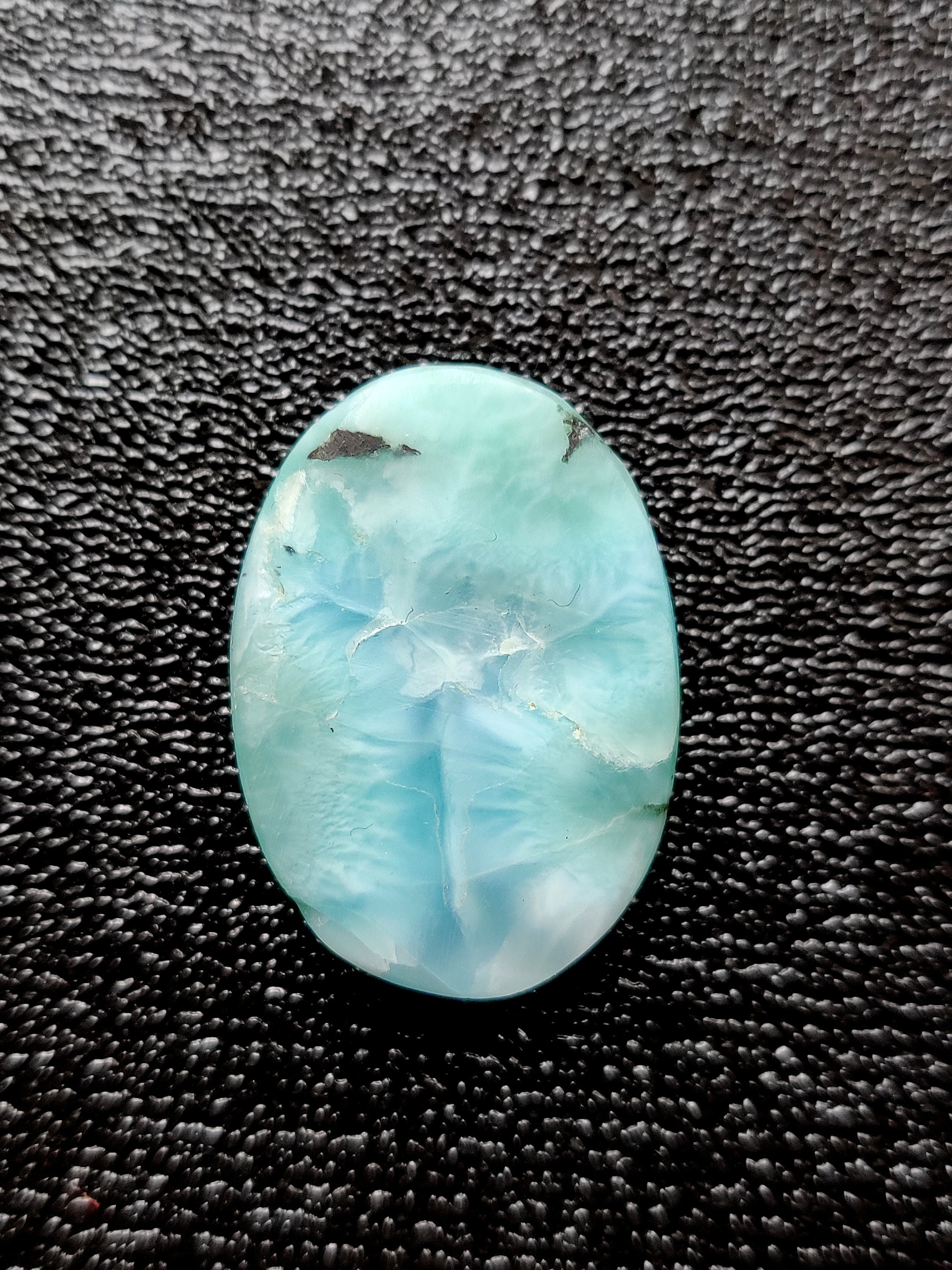 Natural Larimar Cabochon Blue Larimar Gemstone Aaa Quality Etsy