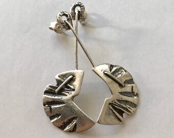 Earrings with silver pin