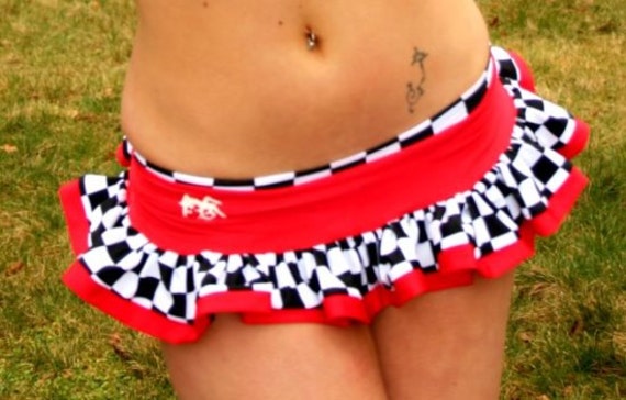 Funki-B Raunchy Rara frilly skirt clubwear lots colours neon cyber plur fancy