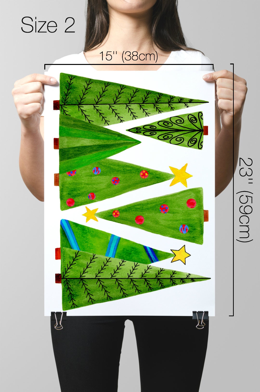 Christmas Trees Decals Christmas Window Decals Wall Decals Etsy UK