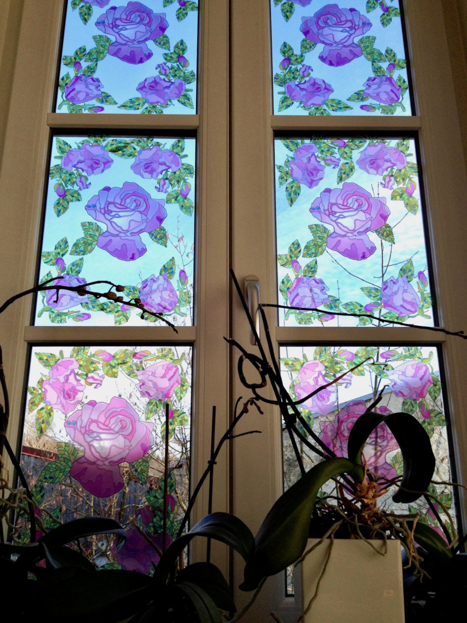 Reusable Window Decals With Stained Glass Effect Static Etsy