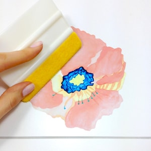 Squeegee with Felt Edge for Tile & Wall Vinyl Decals