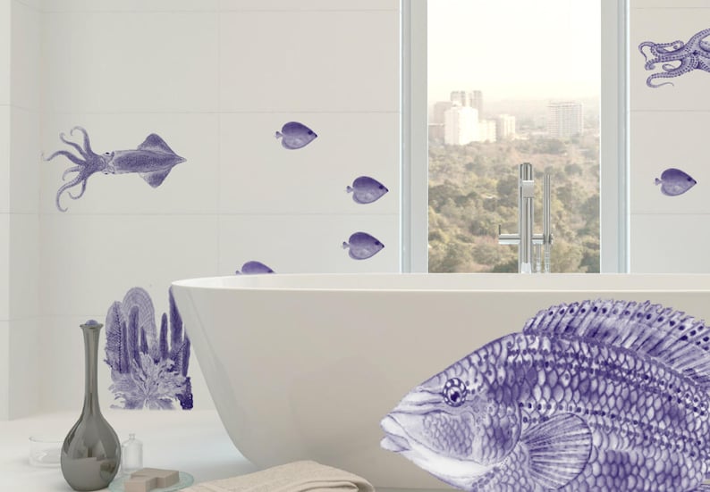 Badezimmer Wandtattoos Fische Fliesenaufkleber Fische | Etsy Badezimmer Wandtattoos Fische Fliesenaufkleber Fische | Etsy