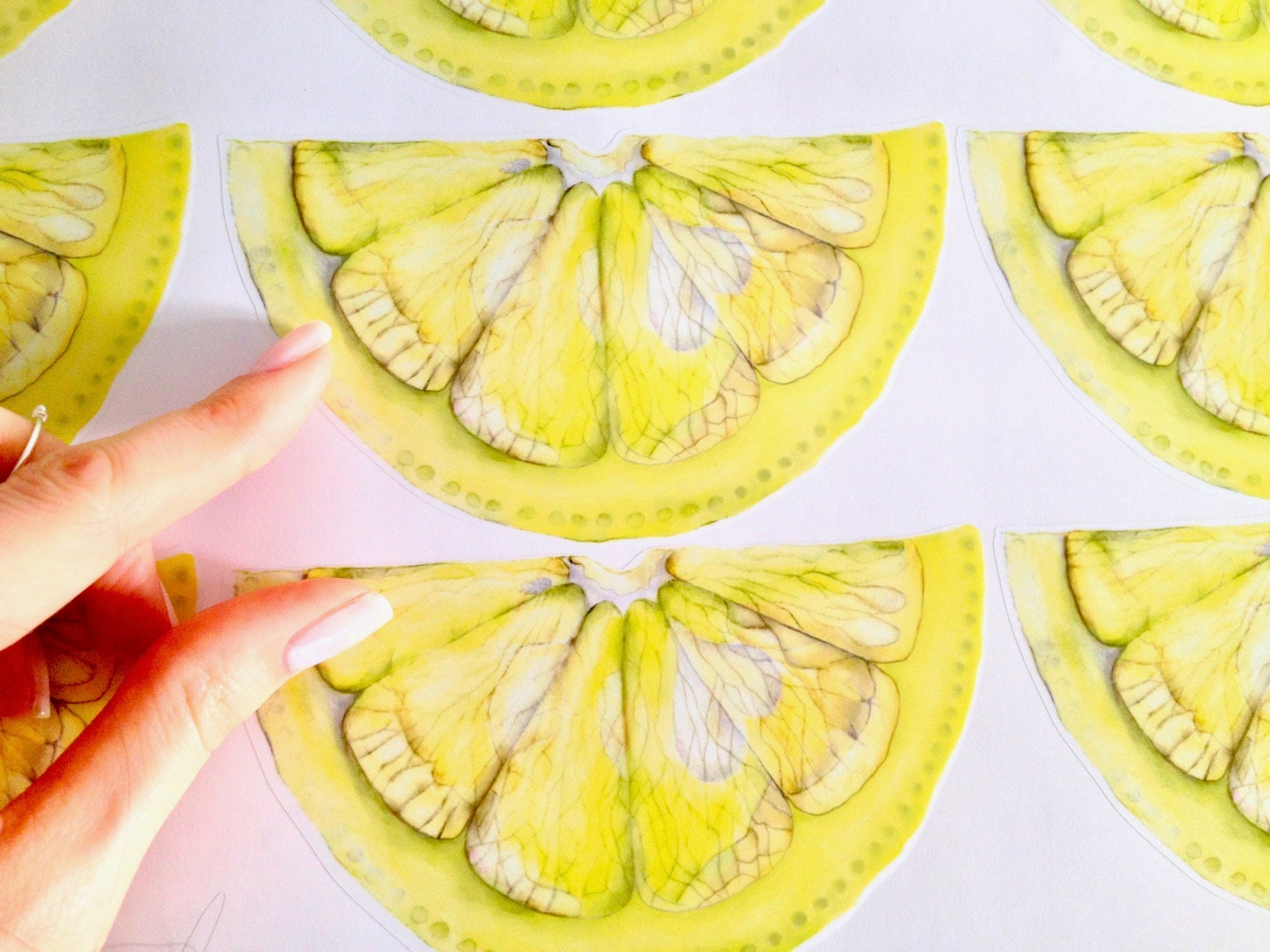 Lemon Wall Decals Removable Lemon Stickers for Walls Ceramic Etsy