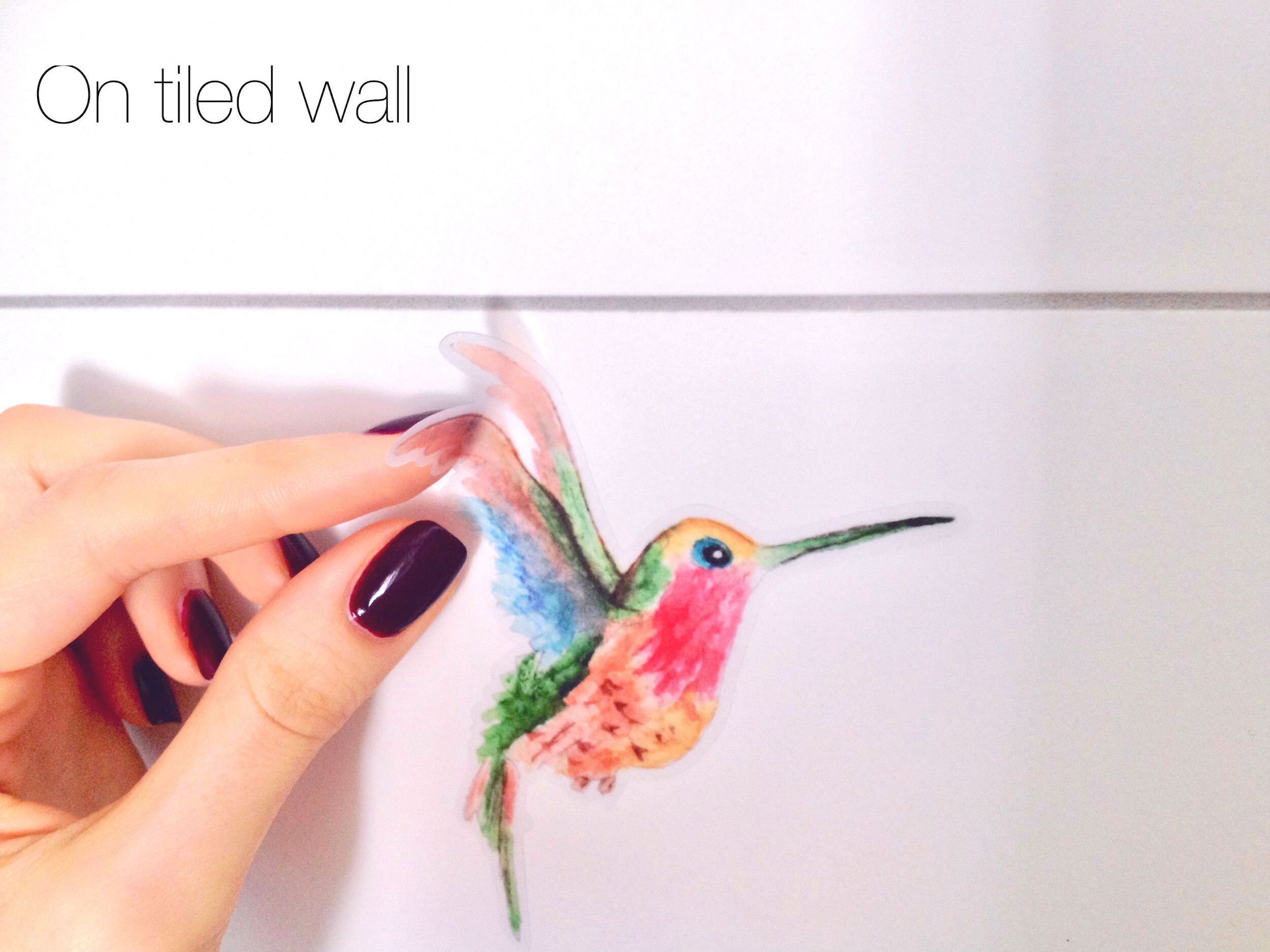 Hummingbird Wall Decals 14set Hummingbird Vinyl Decals for Etsy UK