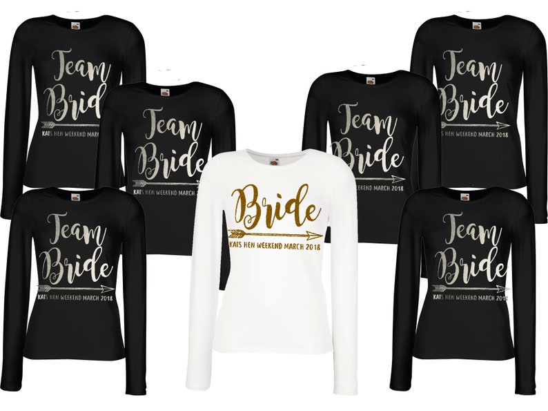 Team Bride Hen Party Bridesmaid Funny Ladies T Shirt Size S-XXL