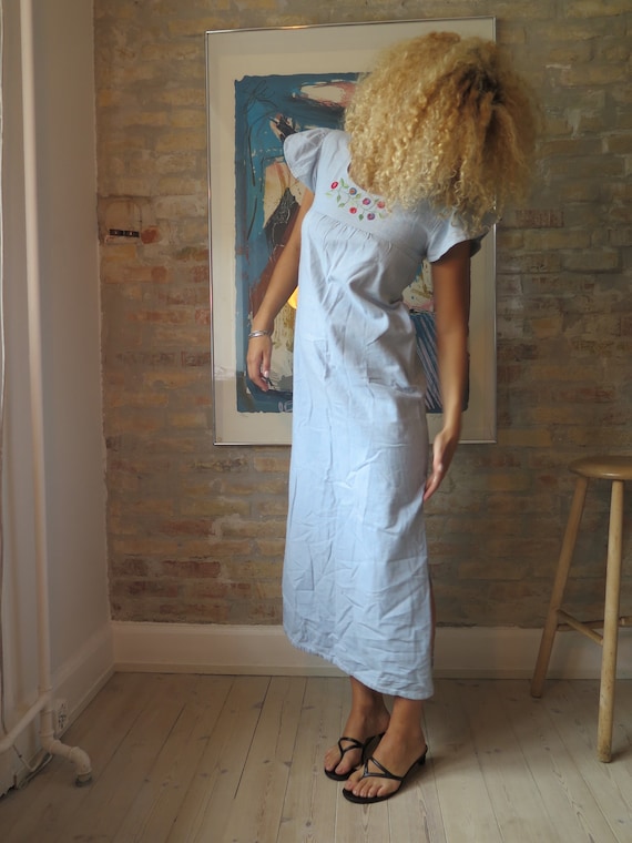 Vintage 70s Chambray denim dress