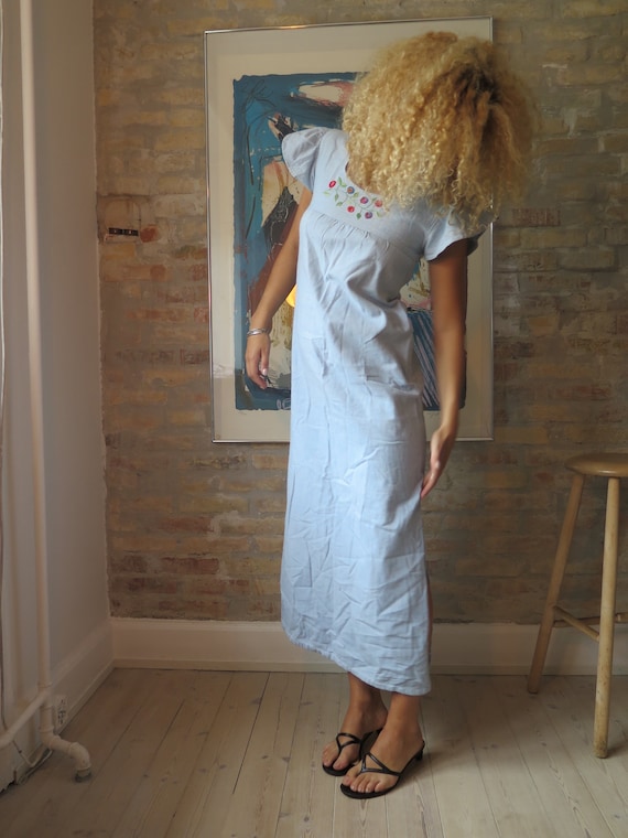 Vintage 70s Chambray denim dress - image 1