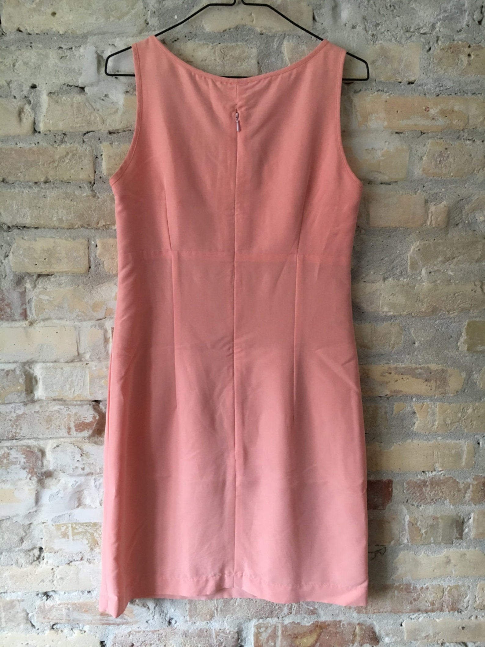 Peach Melba Dress Viscose 1990s Jackie Dress Etsy