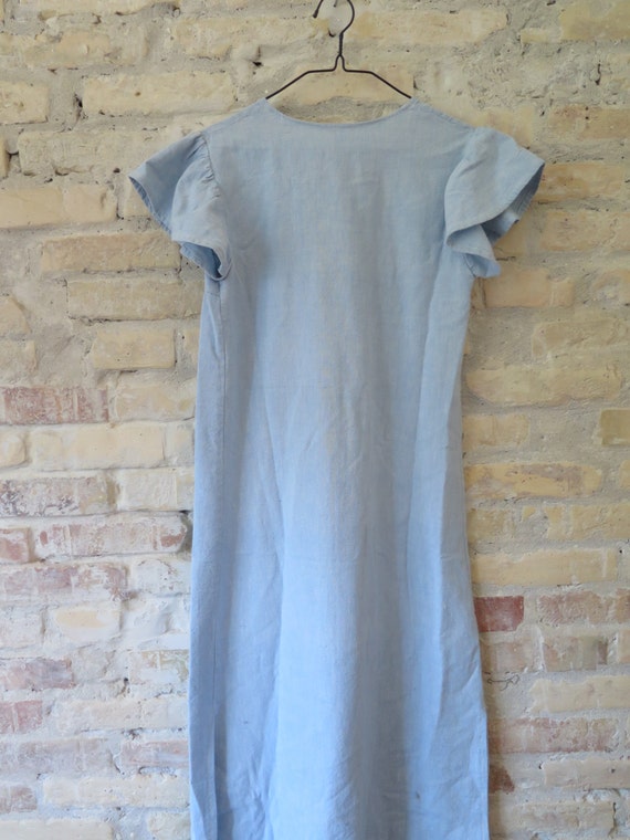 Vintage 70s Chambray denim dress - image 6