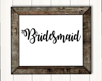 Bridesmaid SVG - Bridesmaid PNG - Bridesmaid DXF - Bridesmaid Cut Out - Bridesmaid Cricut - Bridesmaid Font - Bridesmaid Silhouette