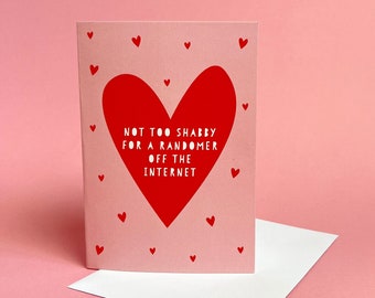 Randomer Off The Internet Valentine's Card, wordy card