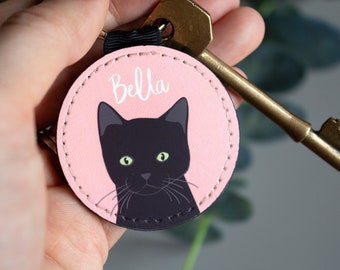 Personalised Cat Keyring, Custom Breed & Name, Cat Mum or Dad Gift