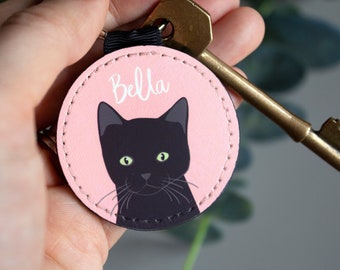 Personalised Cat  Keyring / Cat Mom keychain  / Cat Mum Mother's Day gift