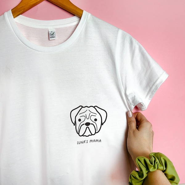 Personalised Dog Mum T-shirt / Dog Mama t-shirt / Mother's Day