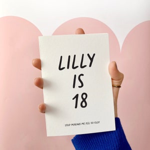 Feel Old Personalised Birthday Card