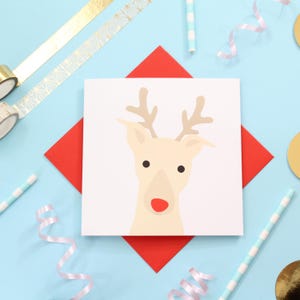 Christmas Whippet or Greyhound Dog Card