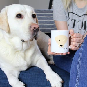 Favourite Human Personalised Dog Mug / Funny mug / Labrador / Border Terrier / Schnauzer / Dachshund / Pug / French Bulldog / Cockapoo image 1