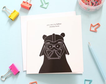 Darth Vader, Father's Day Bear Card