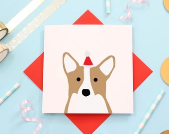 Christmas Corgi card