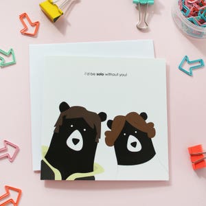 Je serais seul sans toi, carte de Saint-Valentin, carte d'anniversaire