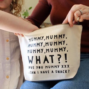 Funny Mummy Snack Bag  / Funny Mother's Day Gift / For Children and Toddlers