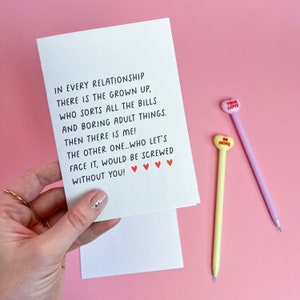 Baisée sans vous, carte drôle de Saint-Valentin
