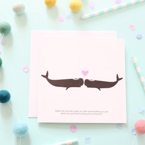 Carte Le mariage de Mme et Mme Baleine