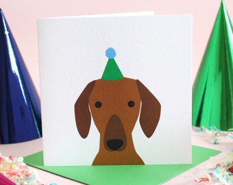 Dachshund Birthday Dog Card
