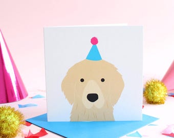 Golden Retriever Birthday Dog Card