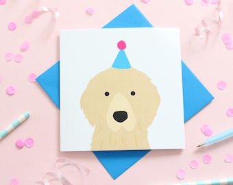 Golden Retriever Birthday Dog Card