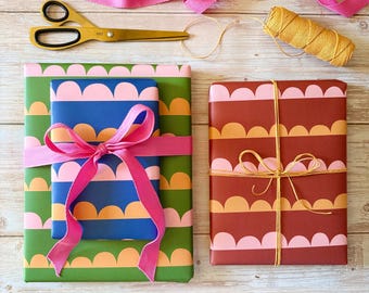 Luxury Scallop Pattern Wrapping Paper
